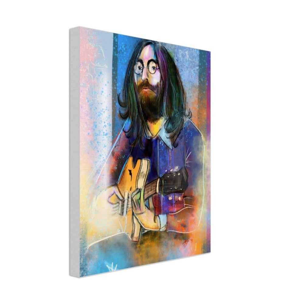 John Lennon - By Dave Sylvester - 11x14 Canvas – Dave Sylvester Art