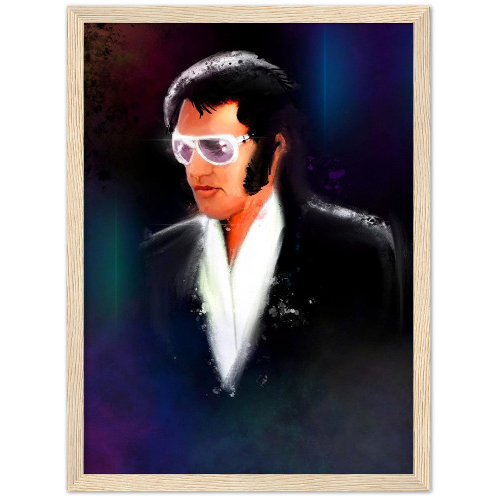 Elvis Presley - By Dave Sylvester - 12x16 Framed Giclée