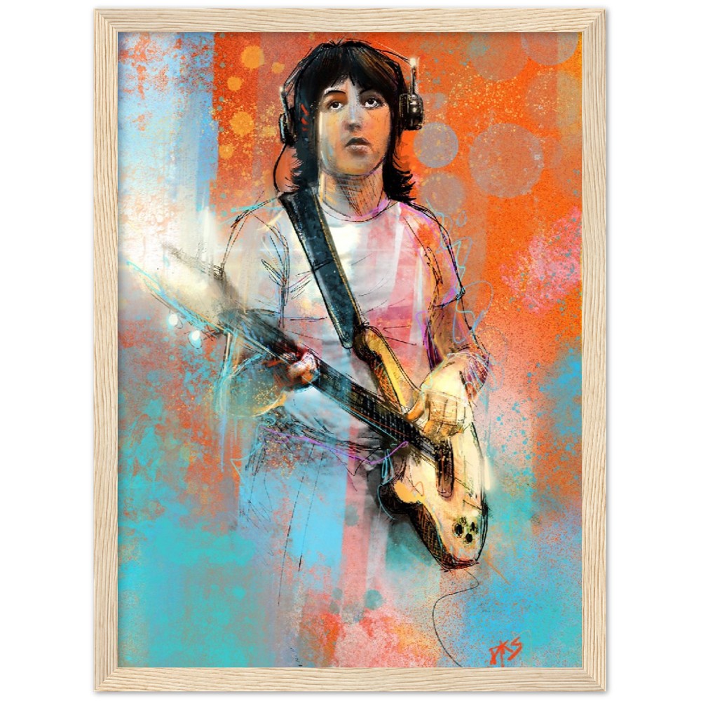 Paul McCartney - By Dave Sylvester - 12x16 Framed Giclée